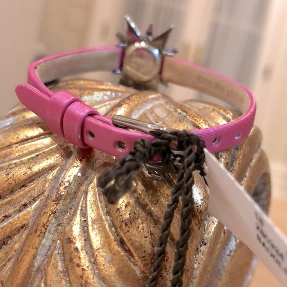 NWT Badgley Mischka Pink Rhinestone Watch - Picture 9 of 13